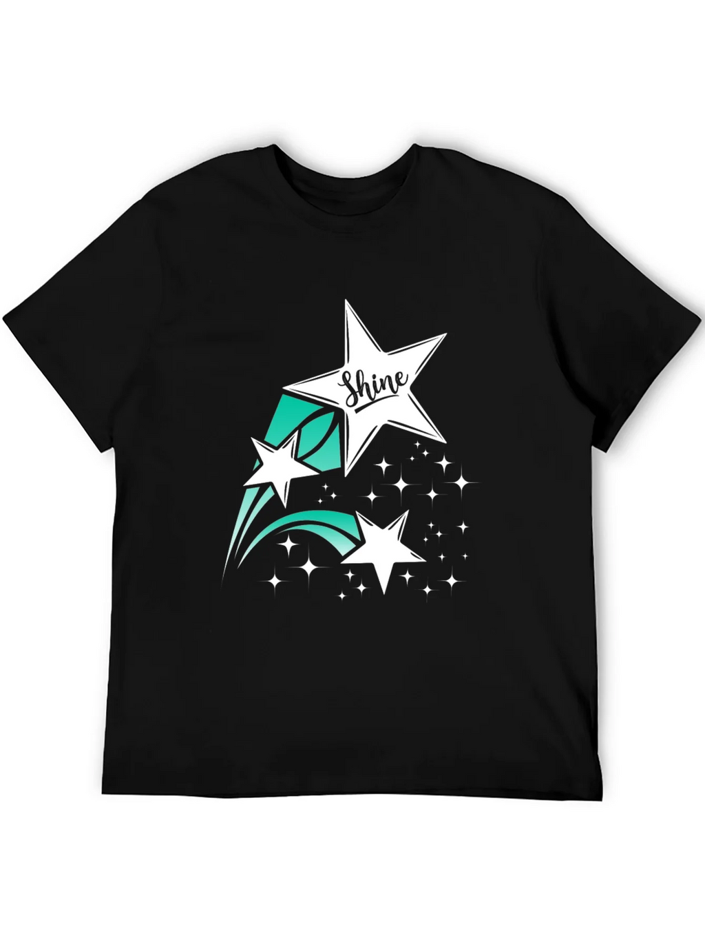 Shine Star Graphic Tee - Black