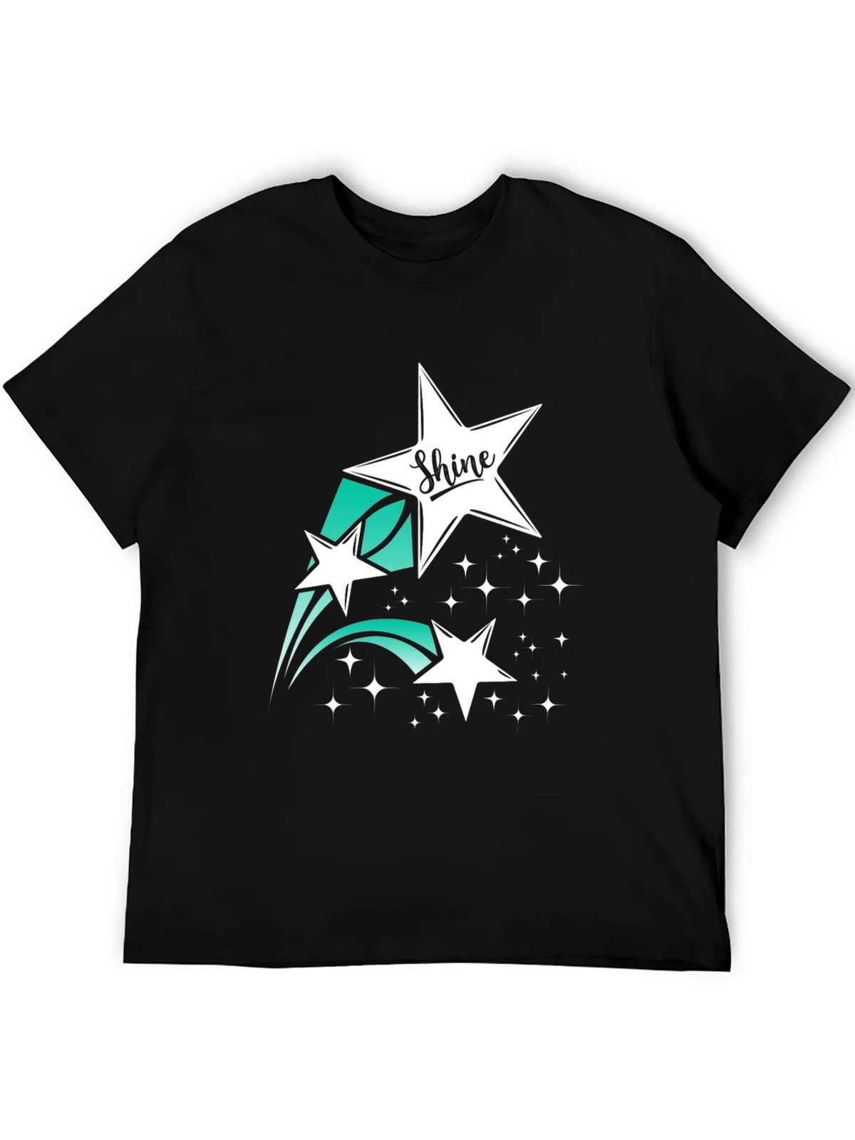 Shine Star Graphic Tee - Black